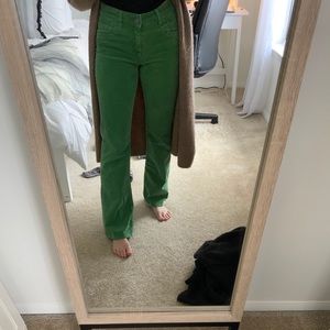 KUT low rise corduroy boot legged jeans